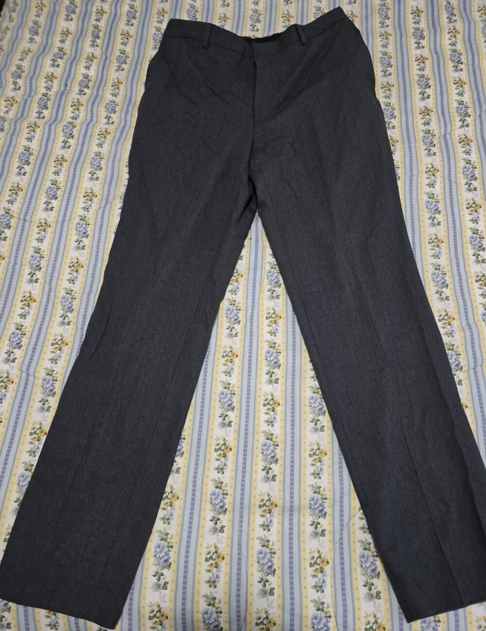 Jos A Bank Joseph Slim Fit Suit Dress Pants Gray 36x33 100% Wool